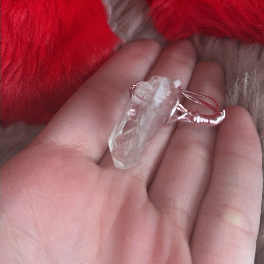 Crystal Wire-Wrapped Ring